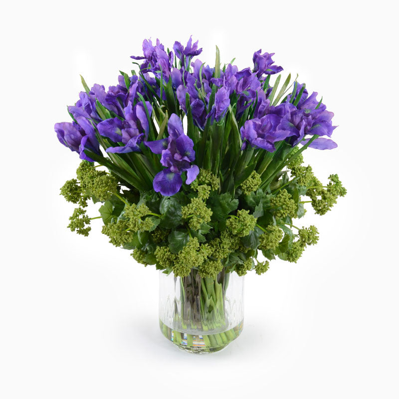Iris & Viburnum Arrangement