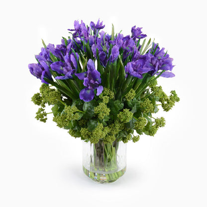 Iris & Viburnum Arrangement