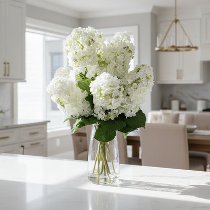 Hydrangea Snowflake in Glass