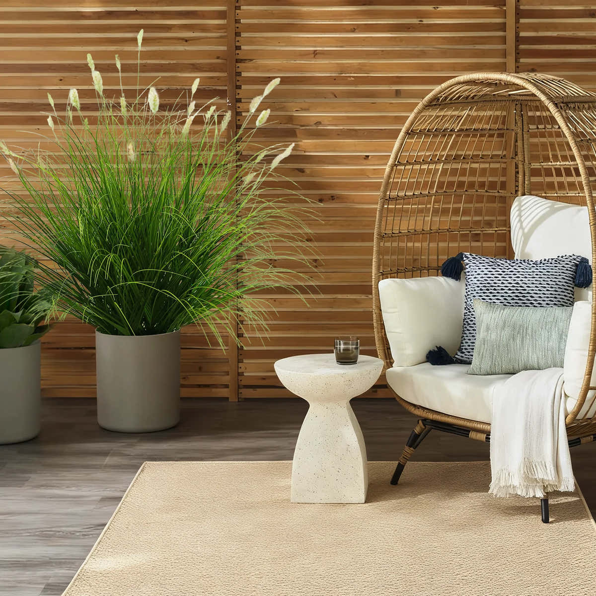 $1000+ Purchase Gift | Artificial 36-Head Caterpillar with Curved-Straight Onion Grass Bonsai 43"H