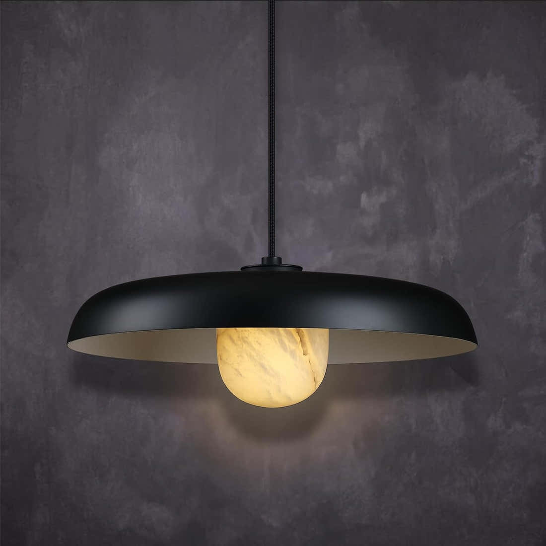 Alabaster Industrial Pendant