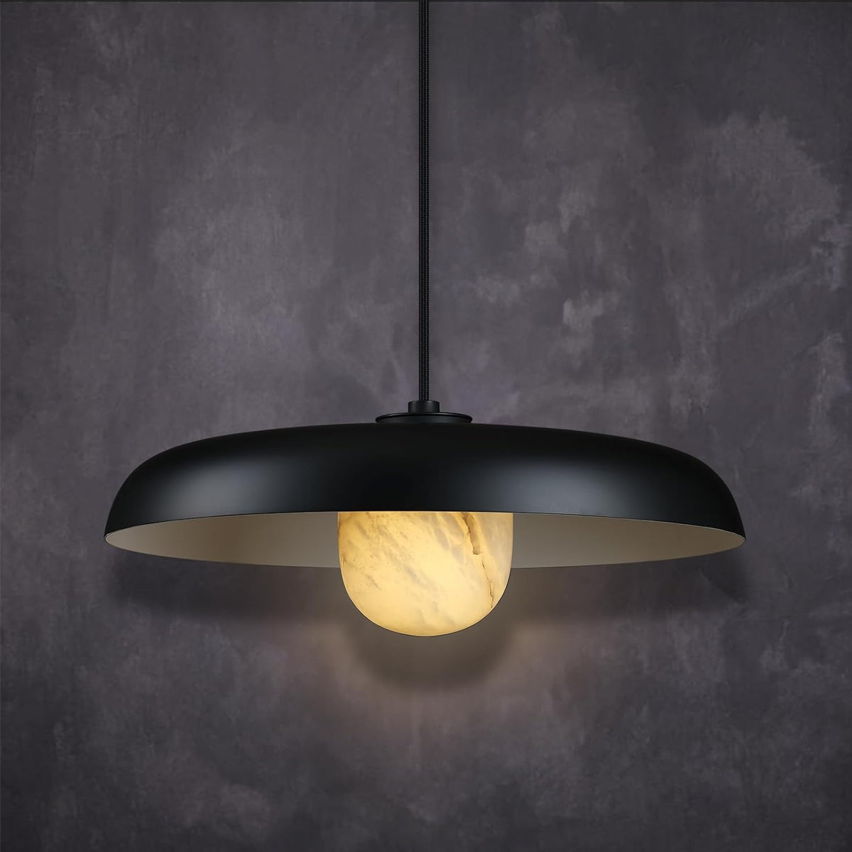 Alabaster Industrial Pendant