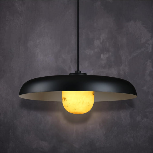 Alabaster Industrial Pendant