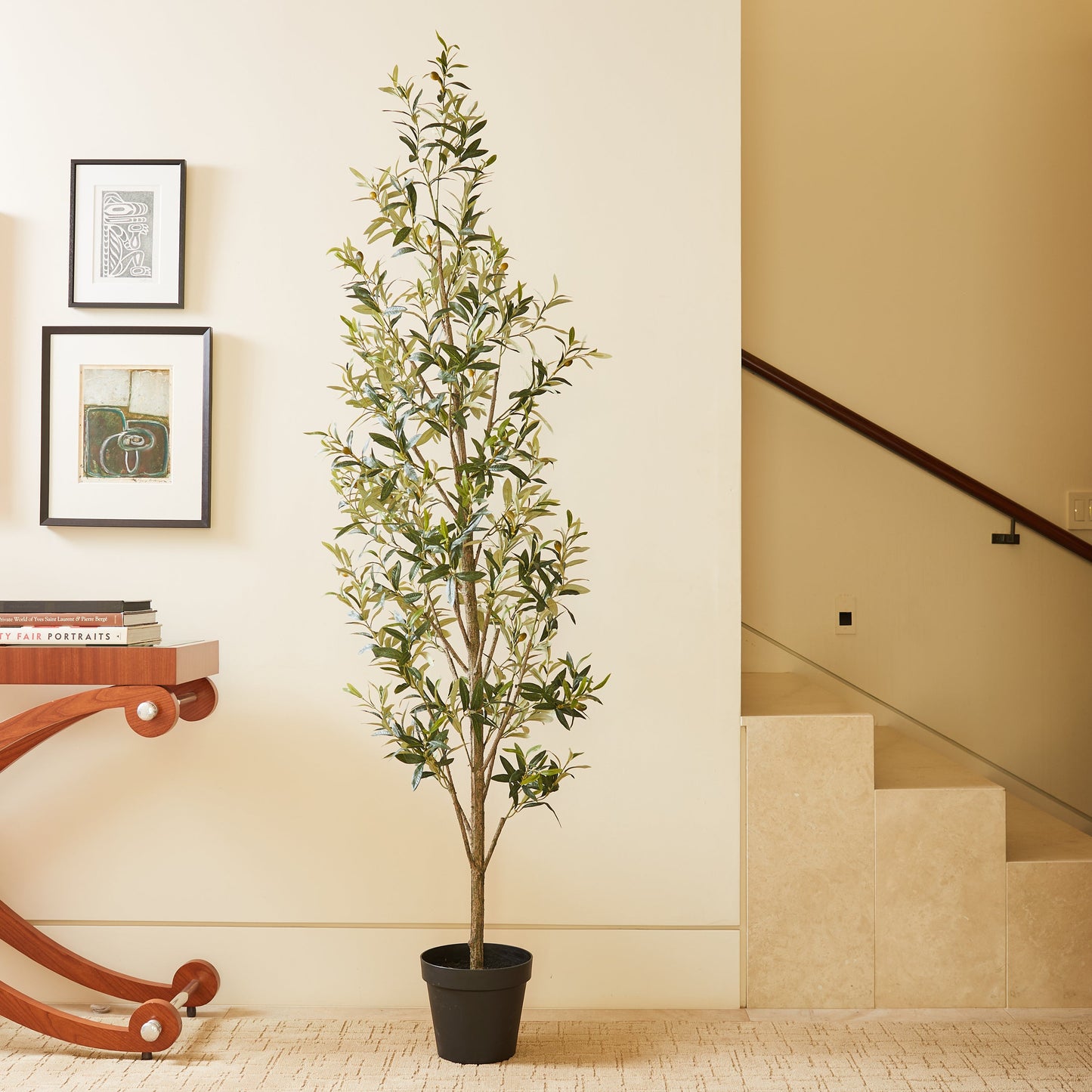 Artificial Slim Olive Tree