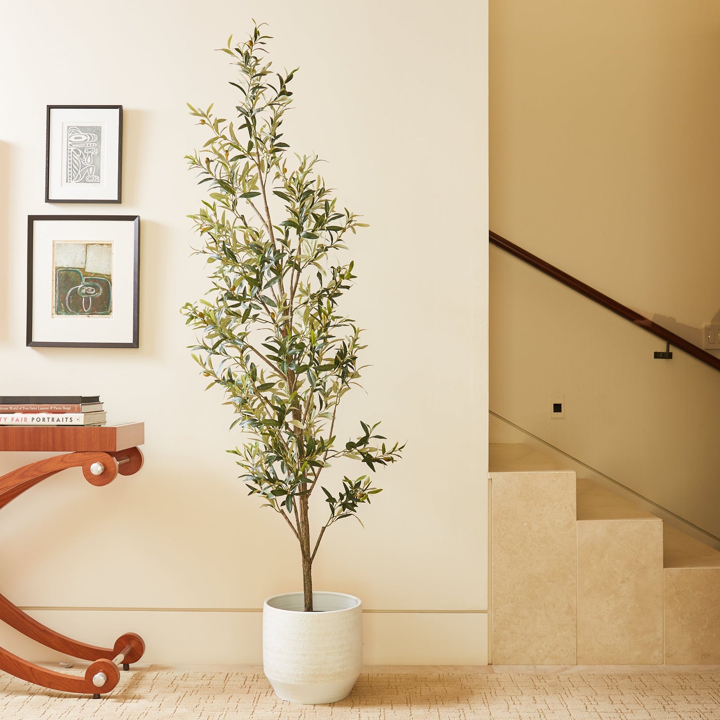 Artificial Slim Olive Tree