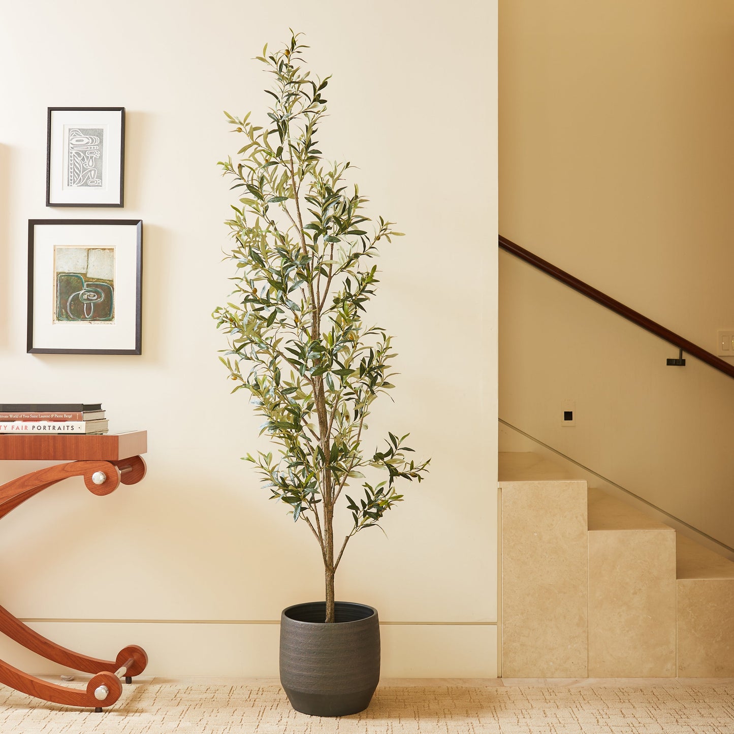 Artificial Slim Olive Tree