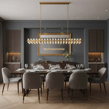 Brach Crystal Rectangular Chandelier