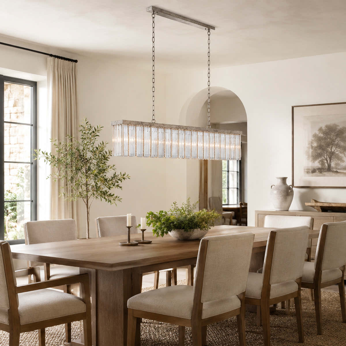 Andalucian Rectangular Chandelier 48'' 56''