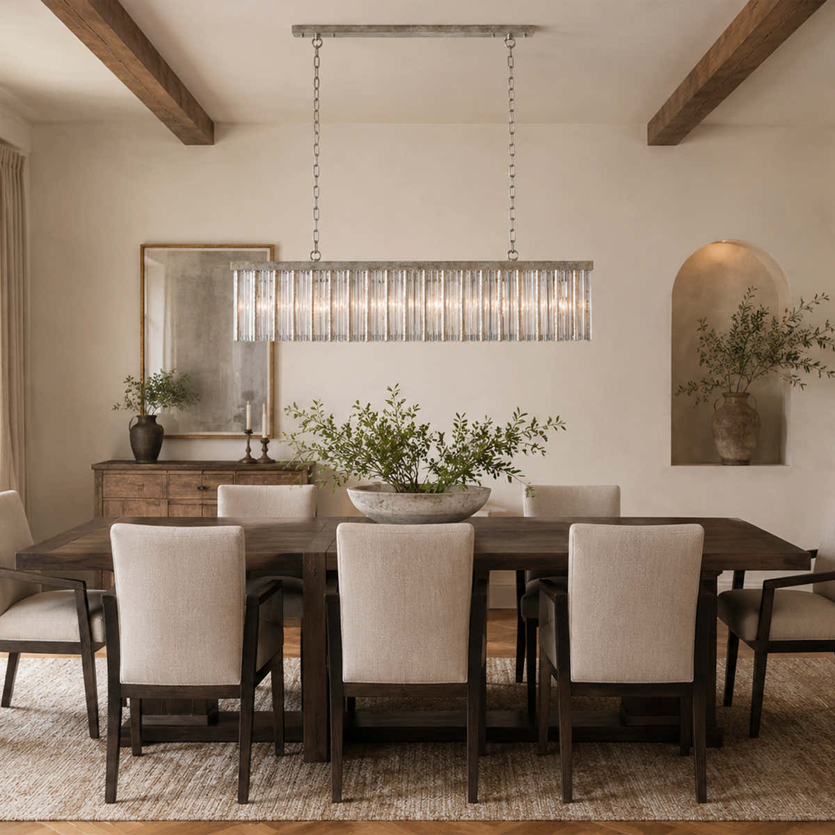 Andalucian Rectangular Chandelier 48'' 56''