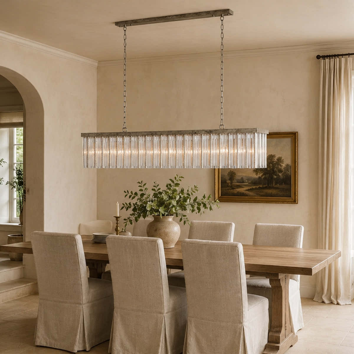 Andalucian Rectangular Chandelier 48'' 56''