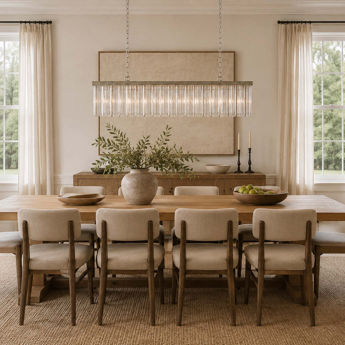 Andalucian Rectangular Chandelier 48'' 56''