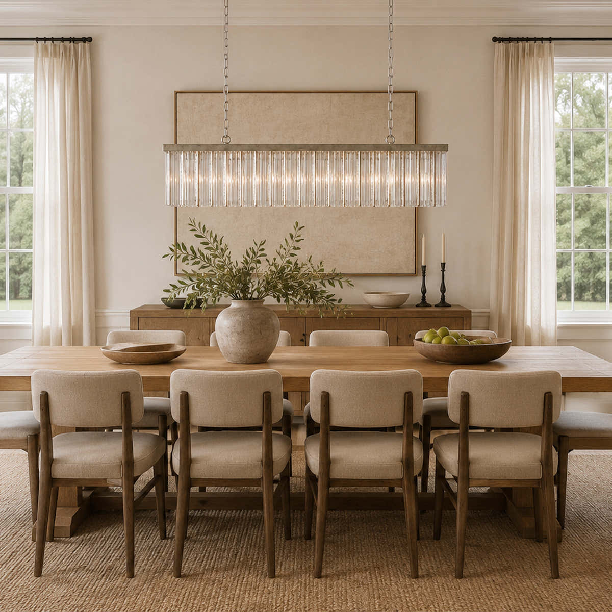Andalucian Rectangular Chandelier 48'' 56''