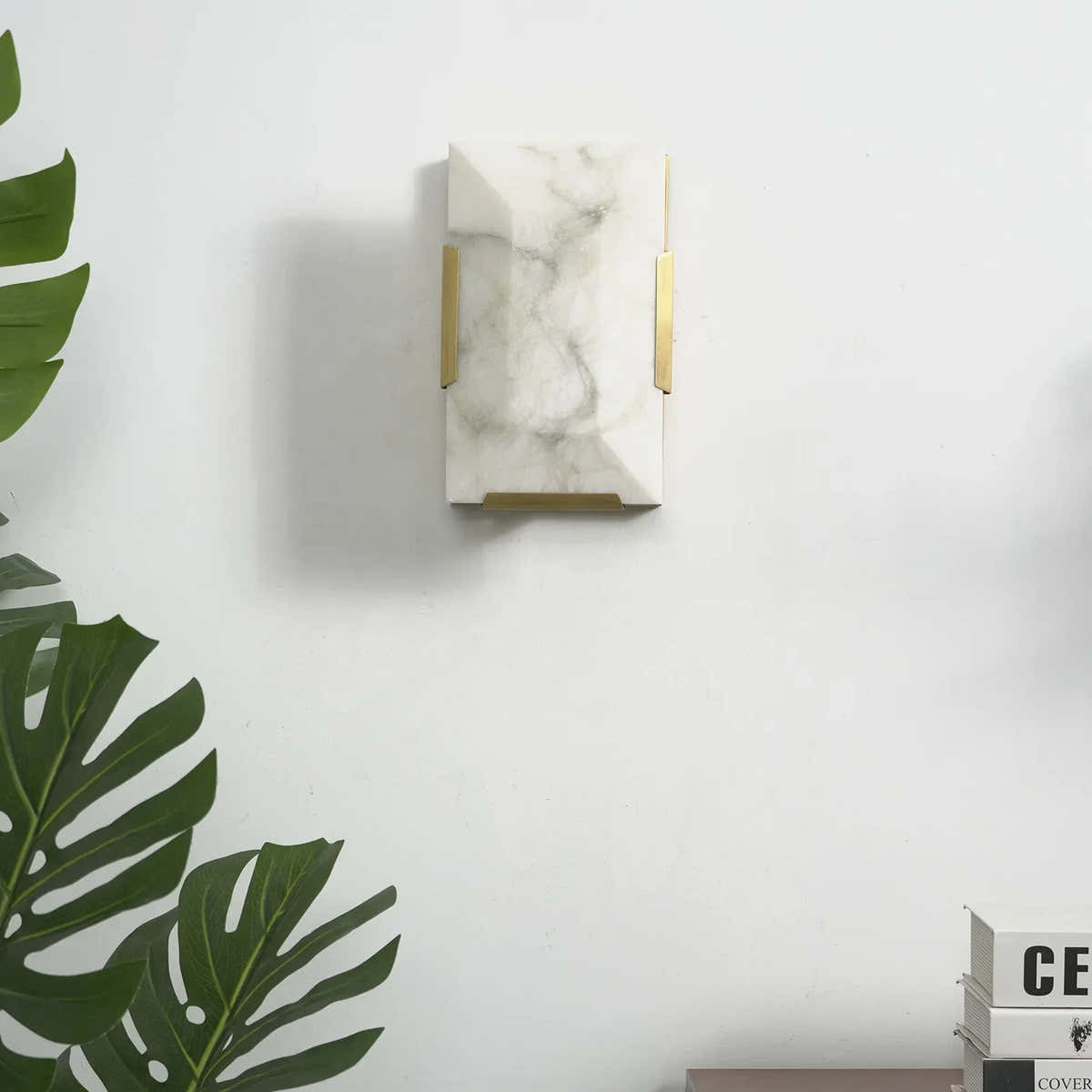 Alabaster Rectangular Wall Lamp
