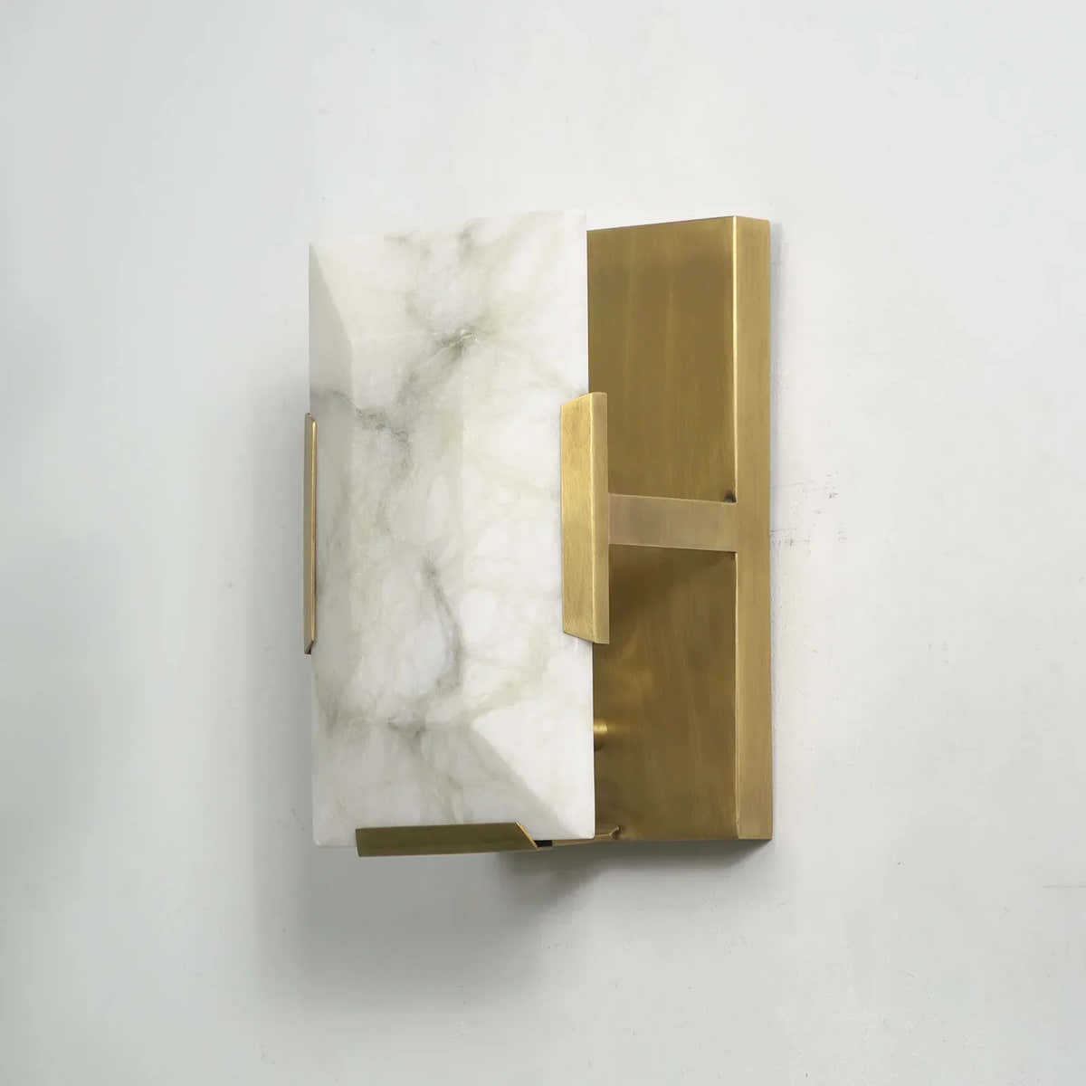 Alabaster Rectangular Wall Lamp