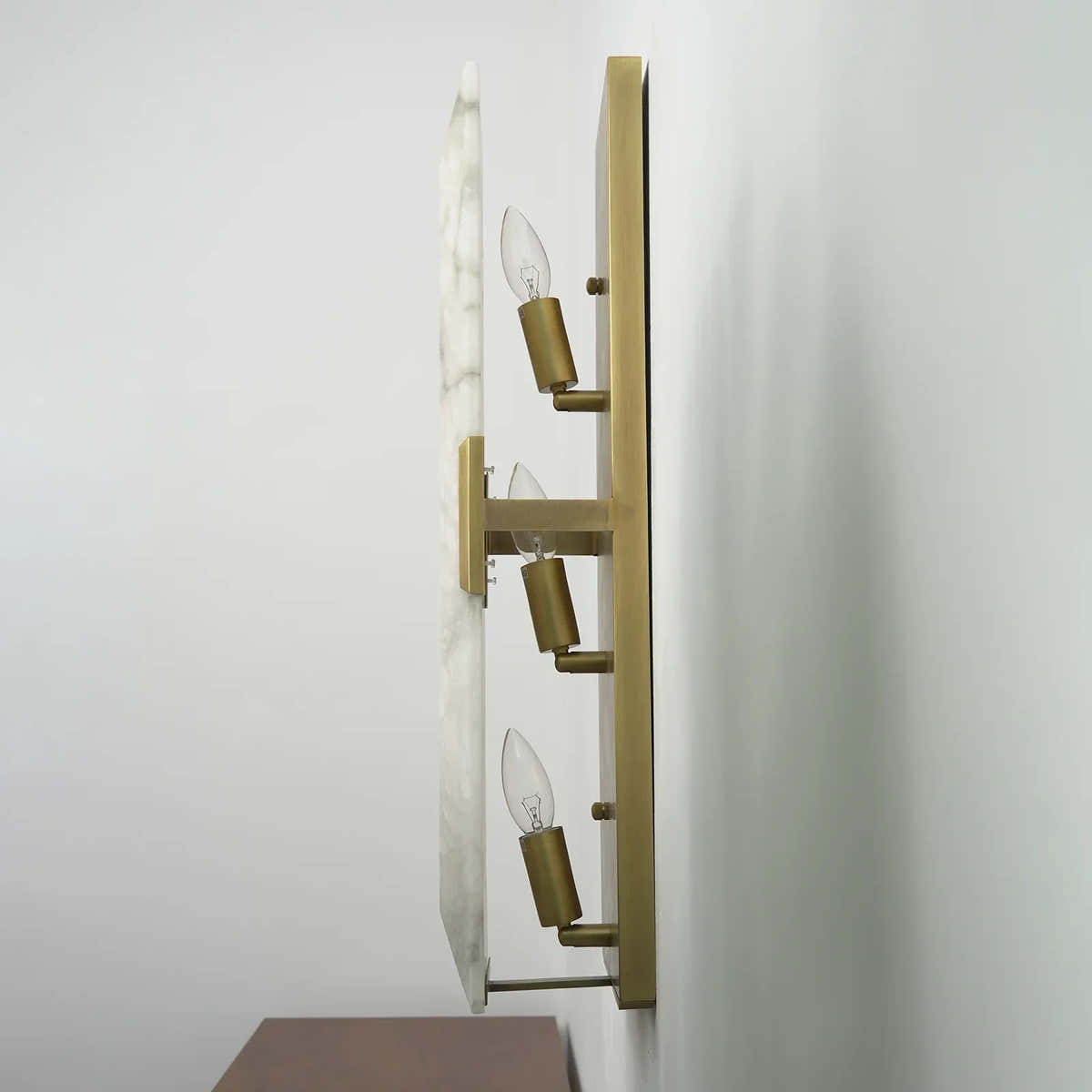 Alabaster Rectangular Wall Lamp