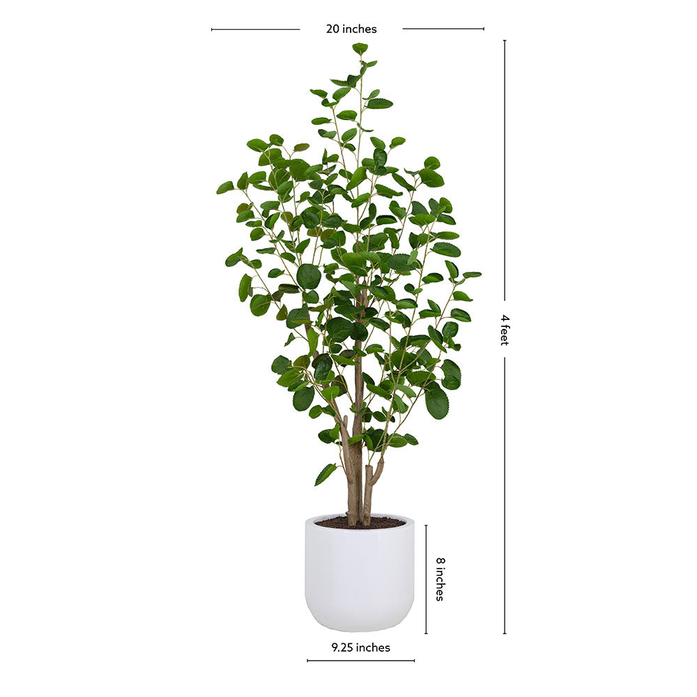 Faux Potted Eucalyptus Tree