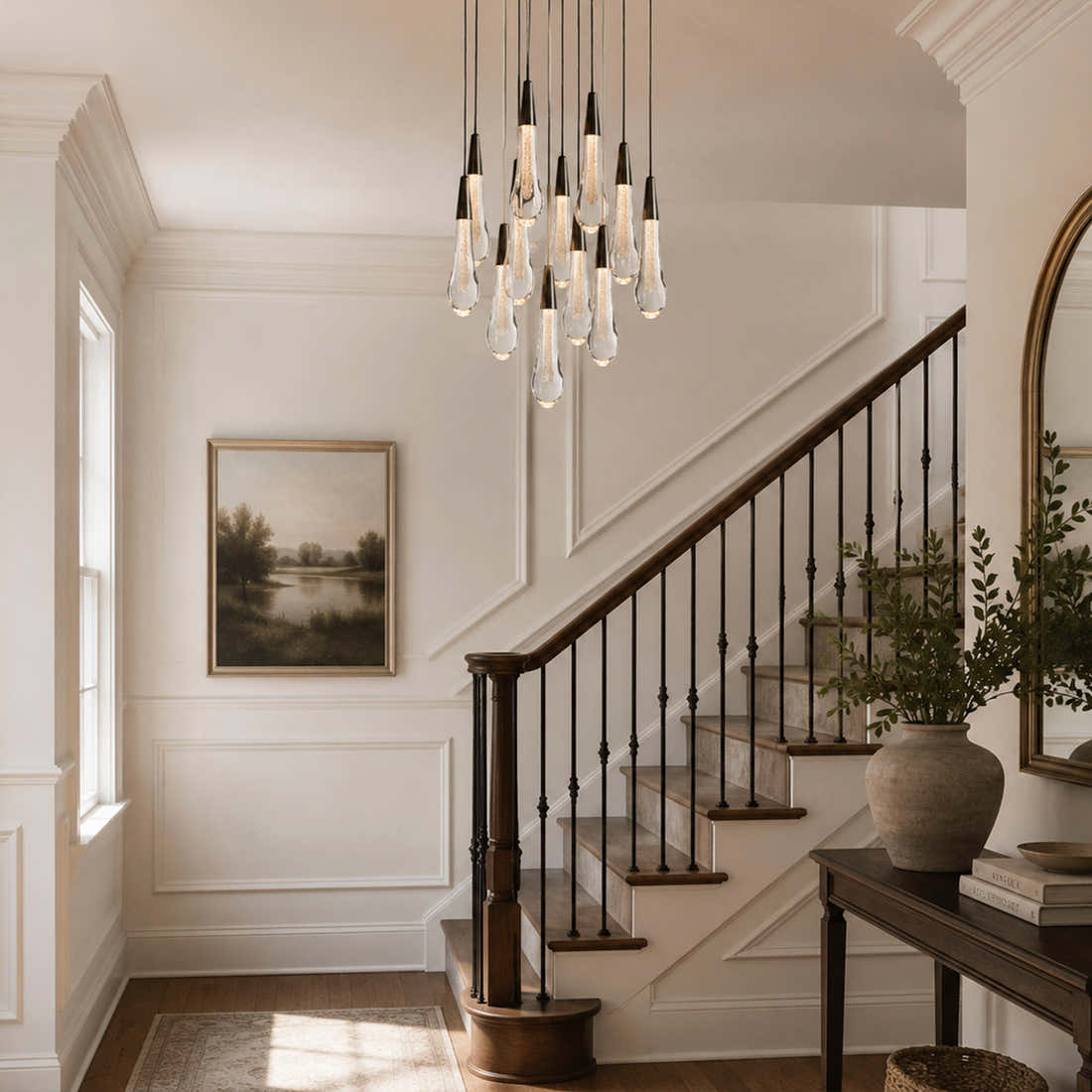 Soltaire Round Chandelier 17"24"36"48''58"