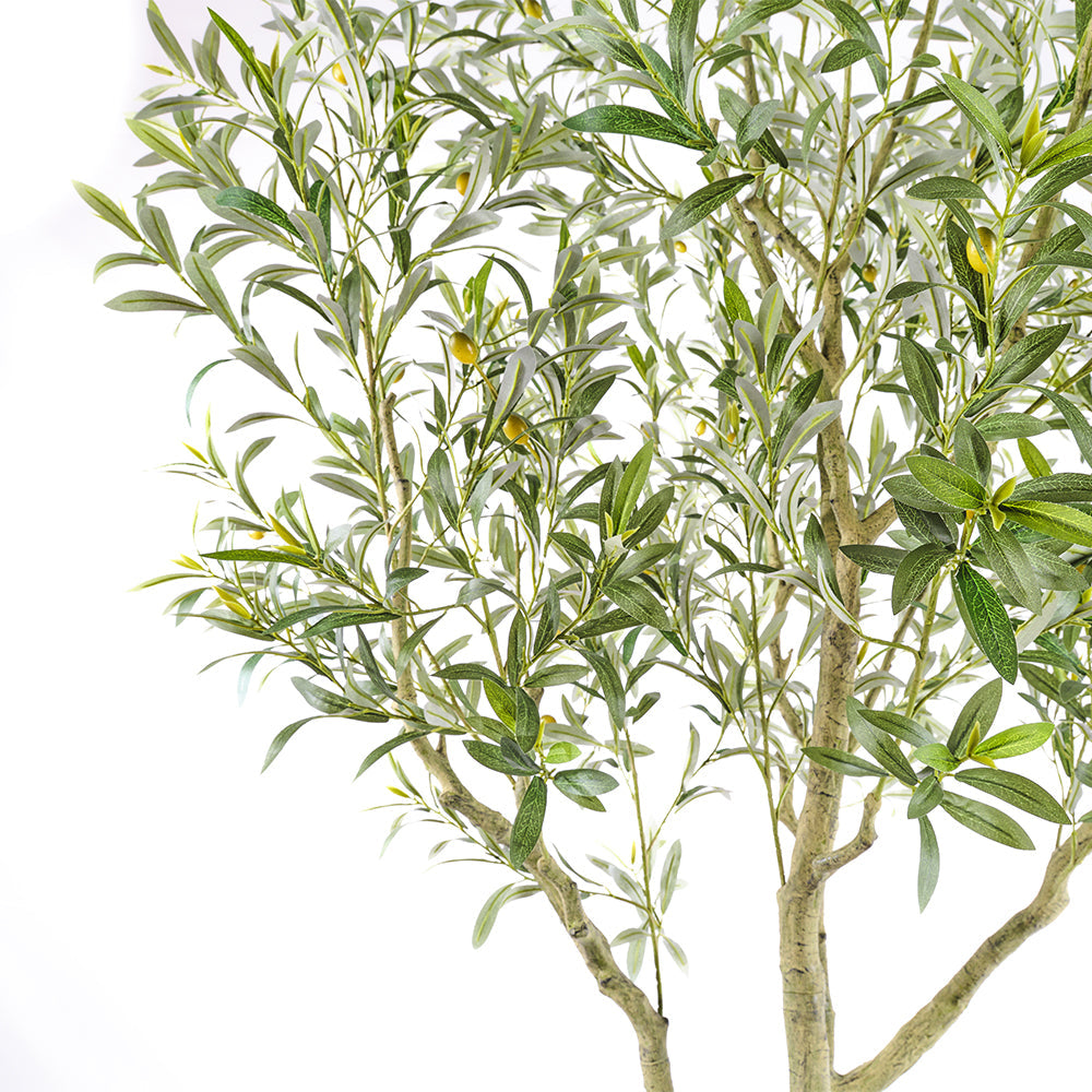 Artificial Olive Tree with Artisan Mediterranean Planter