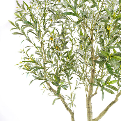 Artificial Olive Tree with Artisan Mediterranean Planter
