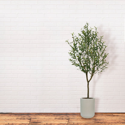 Artificial Olive Tree with Artisan Mediterranean Planter