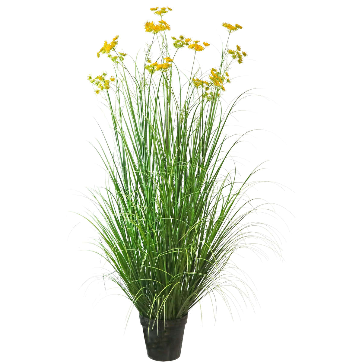 $2500+ Purchase Gift | Artificial 18-Head Carrot Flower with Curved Onion Grass Bonsai 67"H