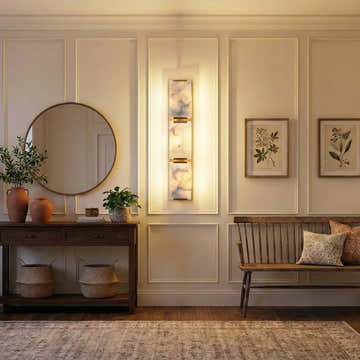 Alabaster Rectangular Wall Lamp