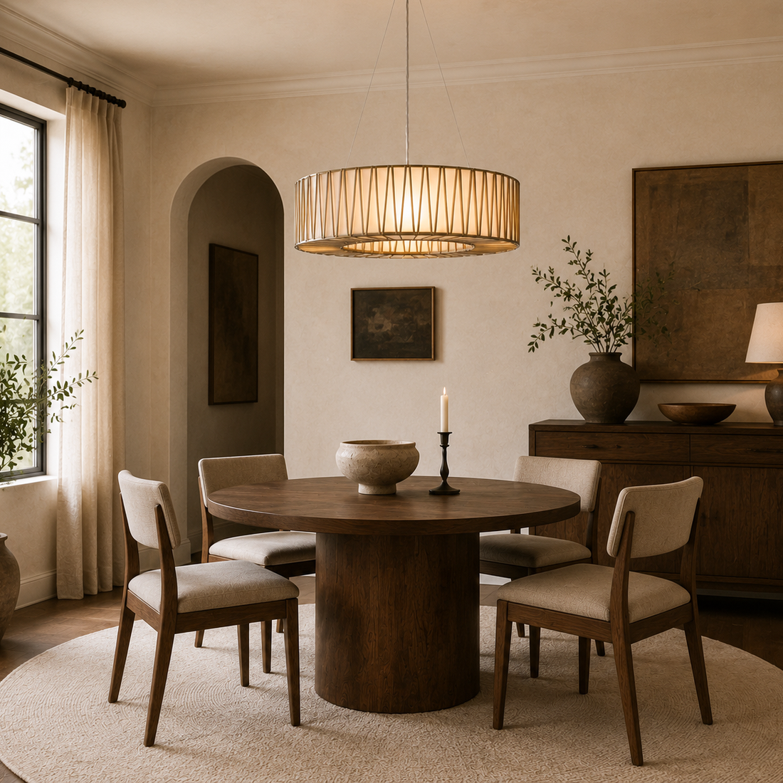 Junet Glass Round Chandelier 24" 36'' 42" 60''D