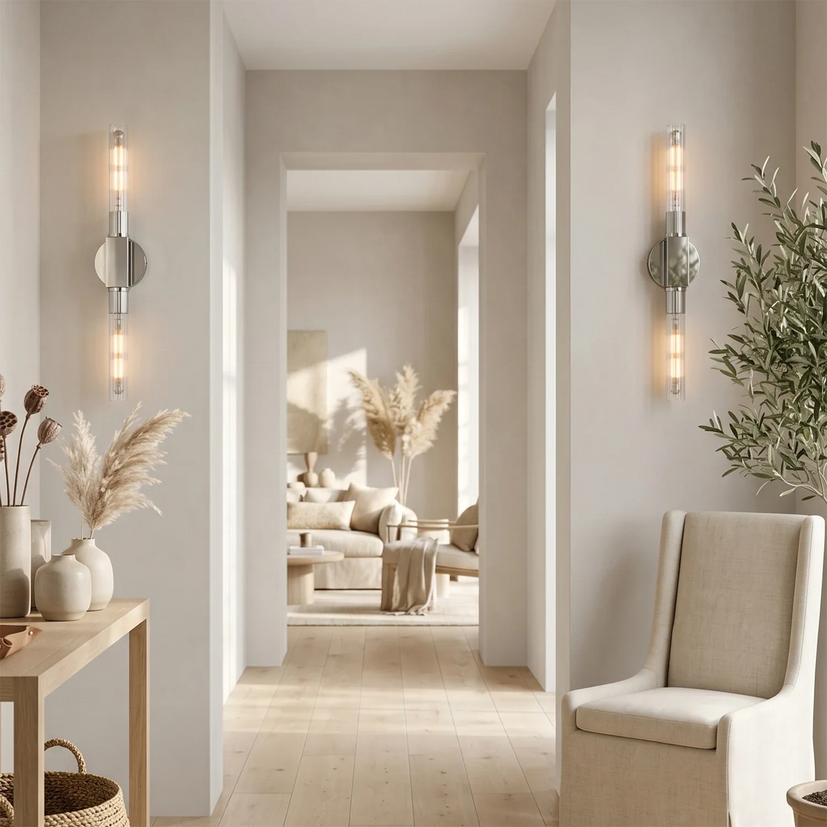 Cannellea Candlestick Linear Long Sconce