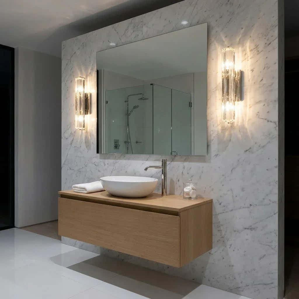 Crystal Prism Wall Sconce Light Fixture