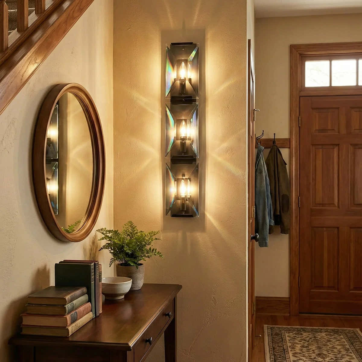 Crystal Rectangular Wall Lamp
