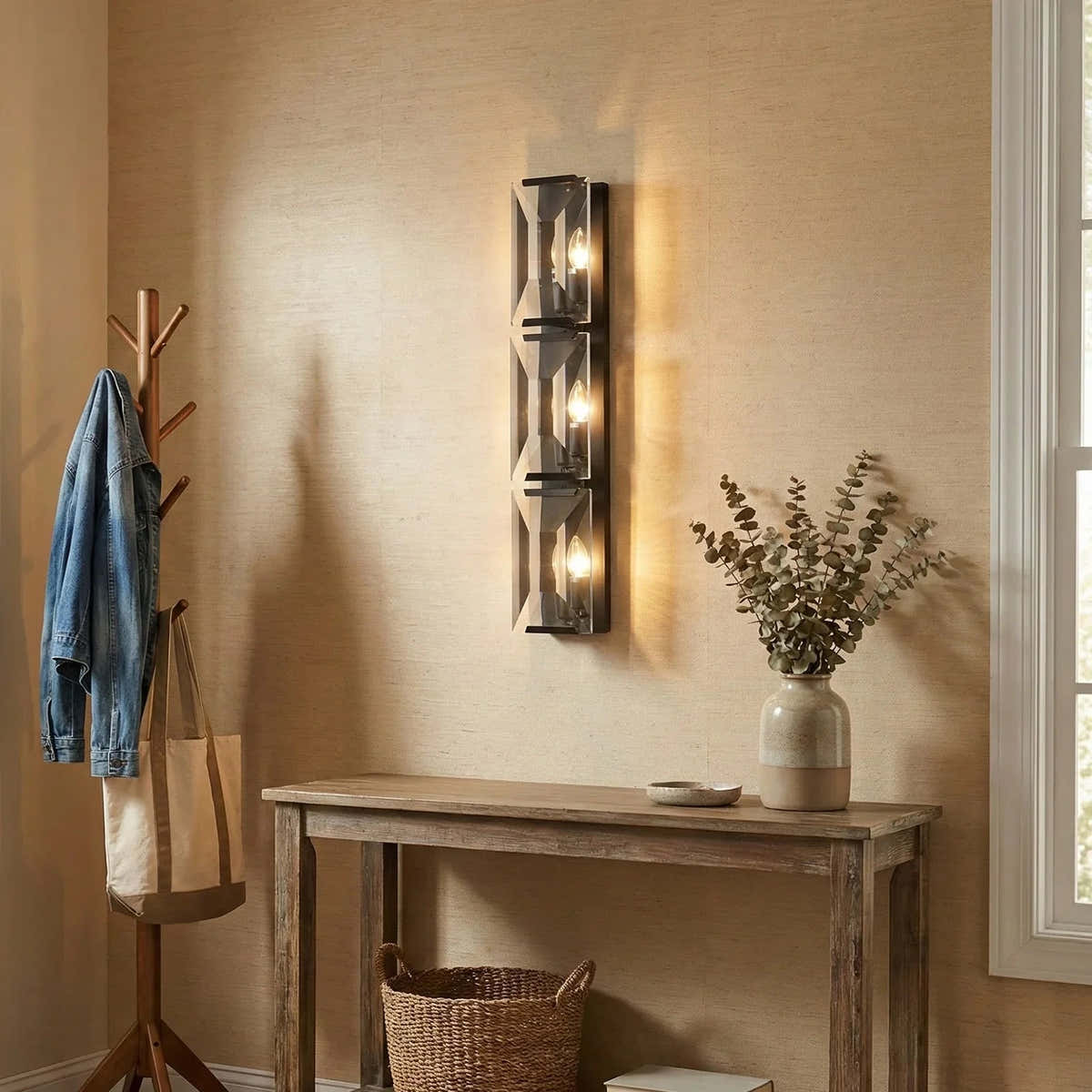 Crystal Rectangular Wall Lamp