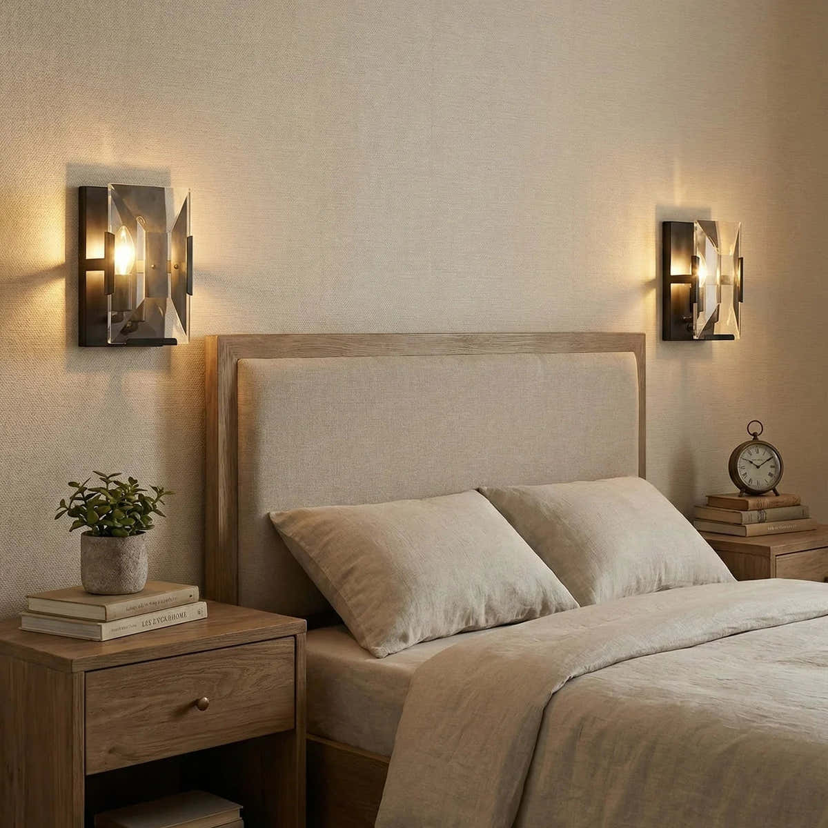Crystal Rectangular Wall Lamp