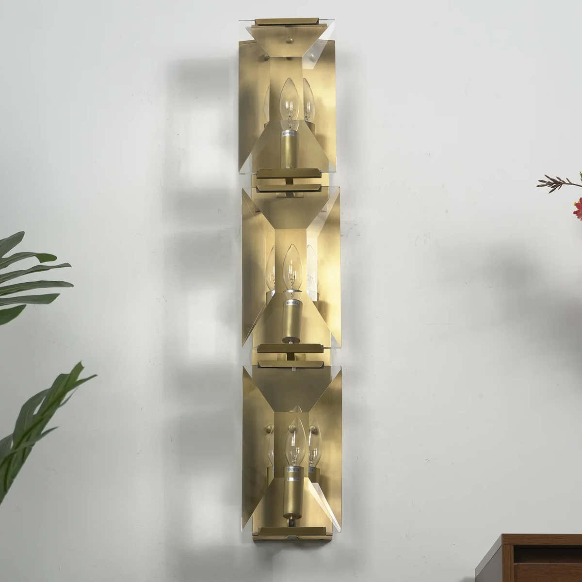 Crystal Rectangular Wall Lamp