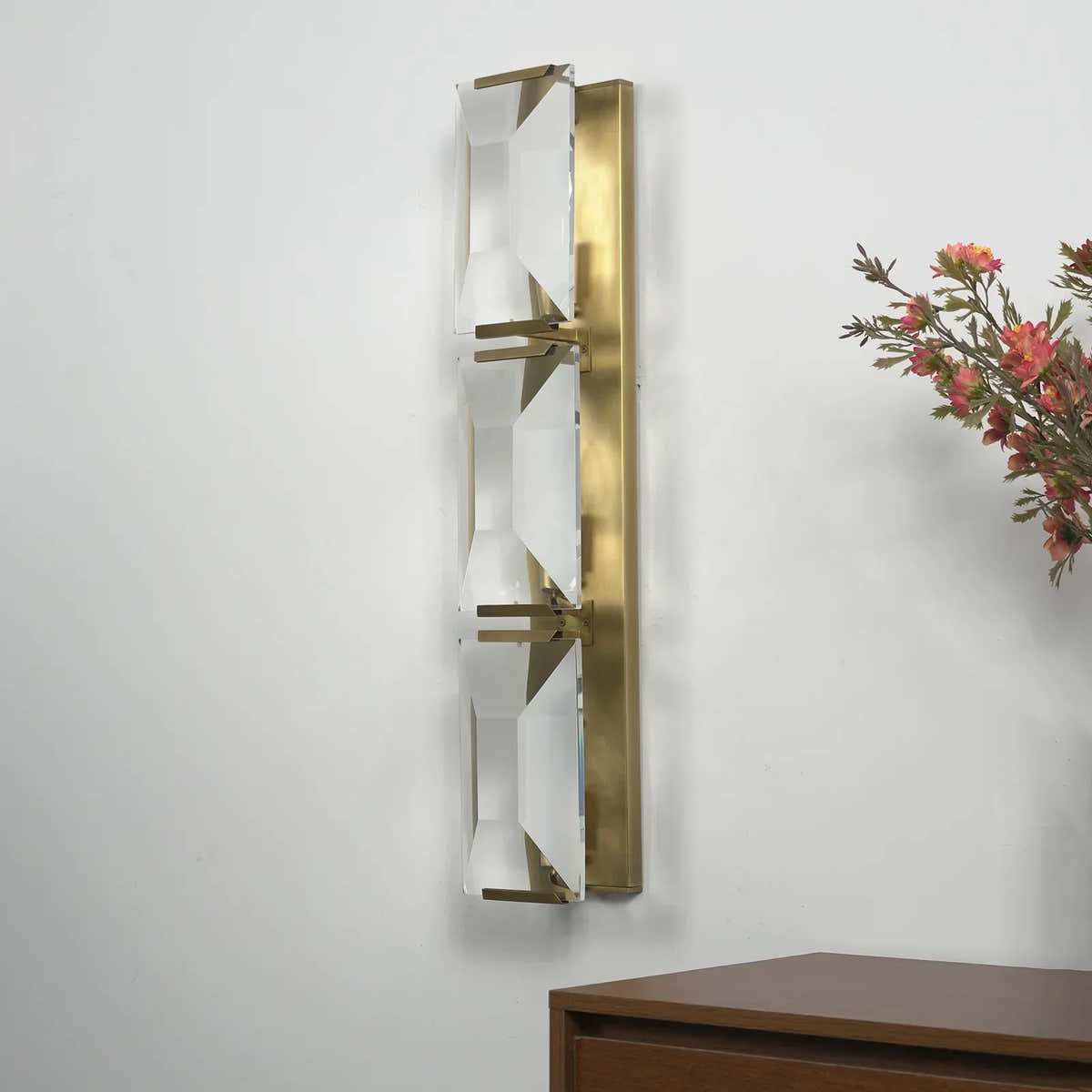 Crystal Rectangular Wall Lamp