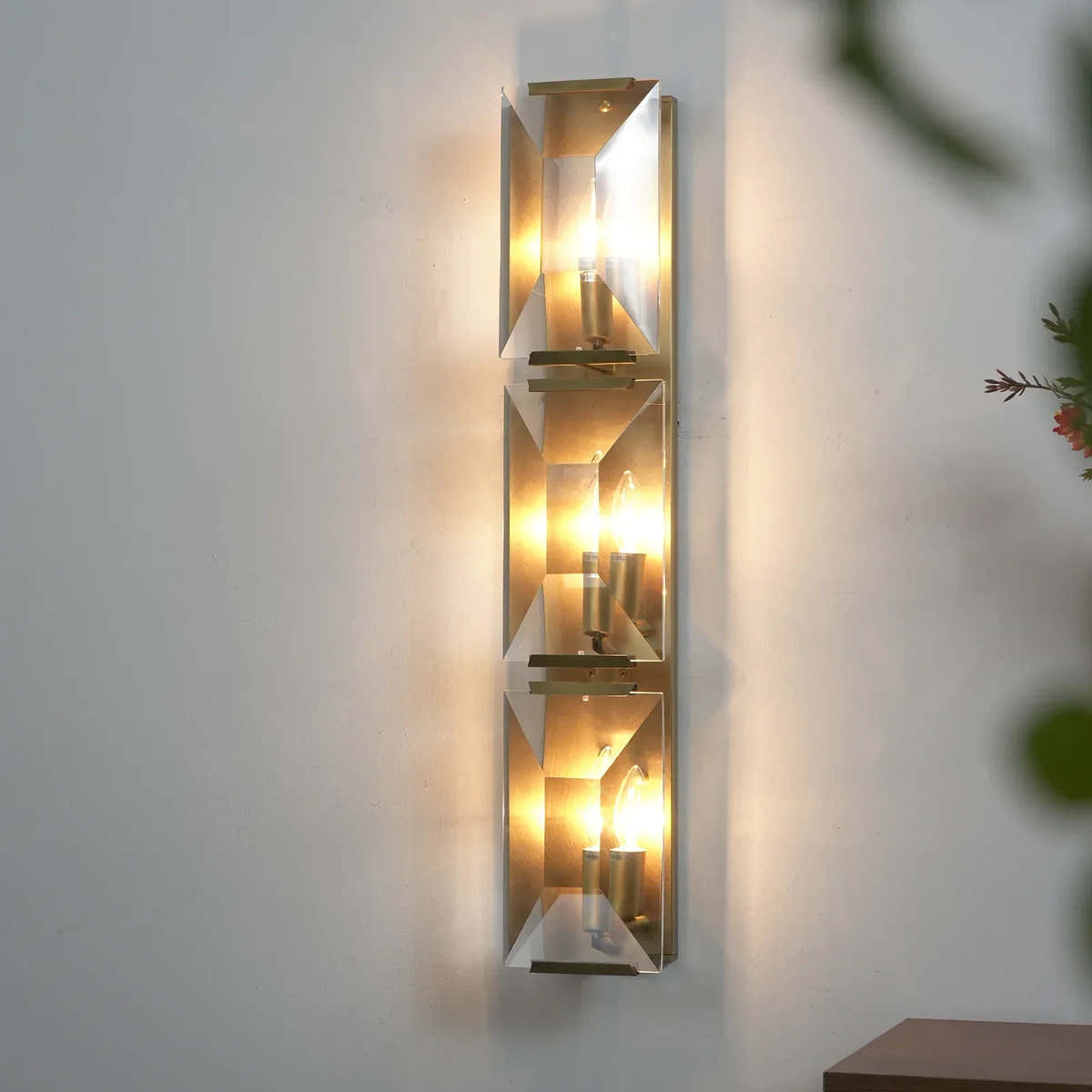 Crystal Rectangular Wall Lamp
