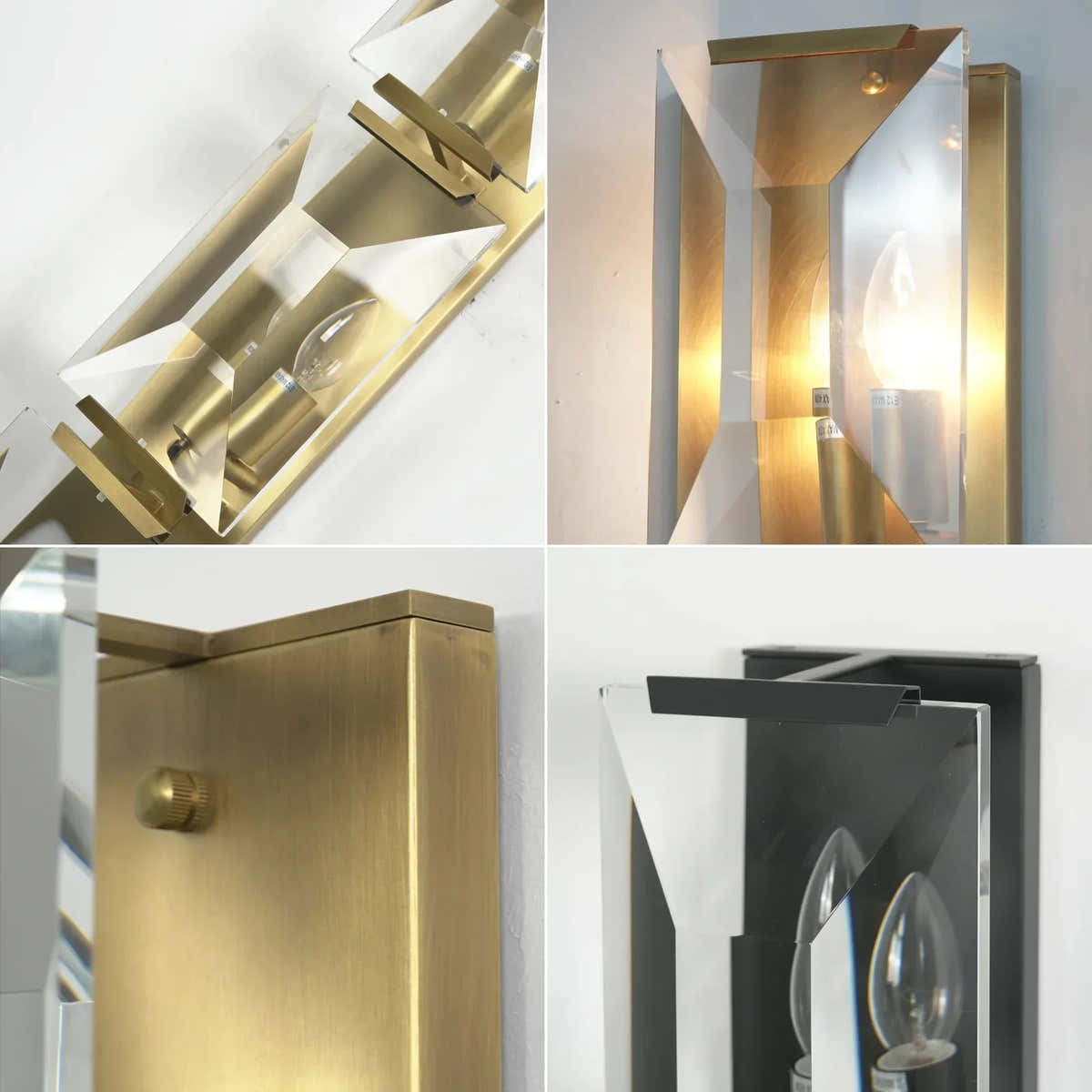 Crystal Rectangular Wall Lamp