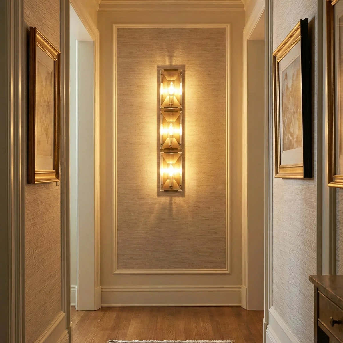 Crystal Rectangular Wall Lamp