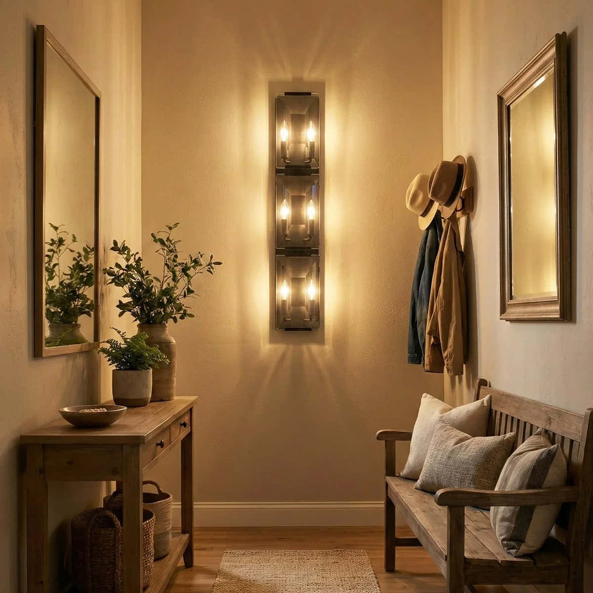 Crystal Rectangular Wall Lamp
