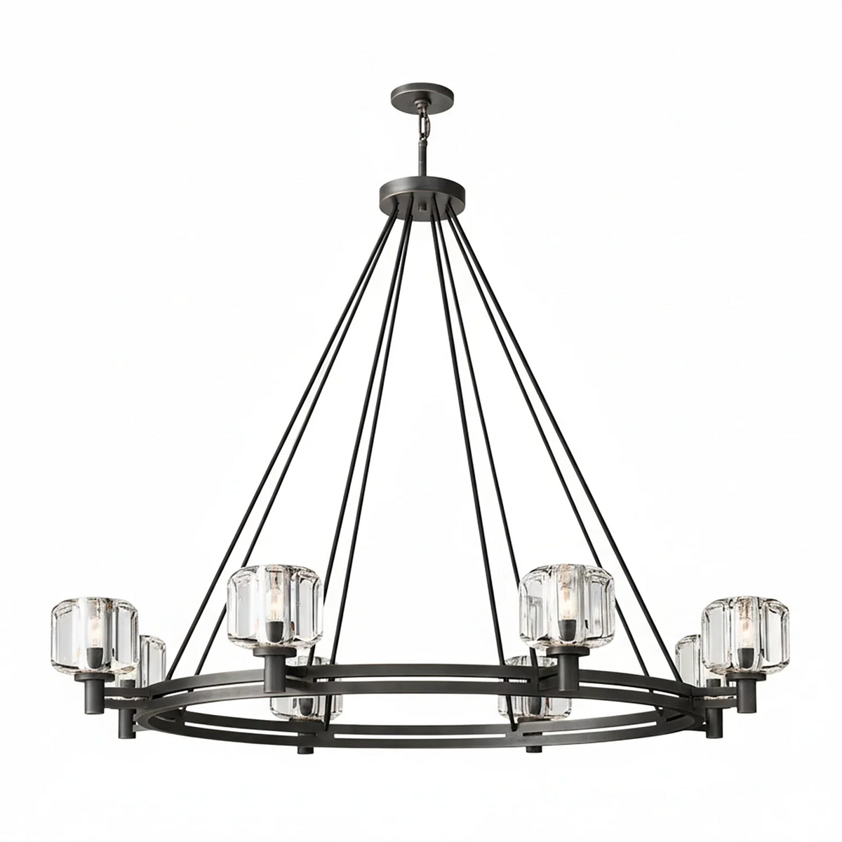 Demare Halo Crystal Ring Chandelier