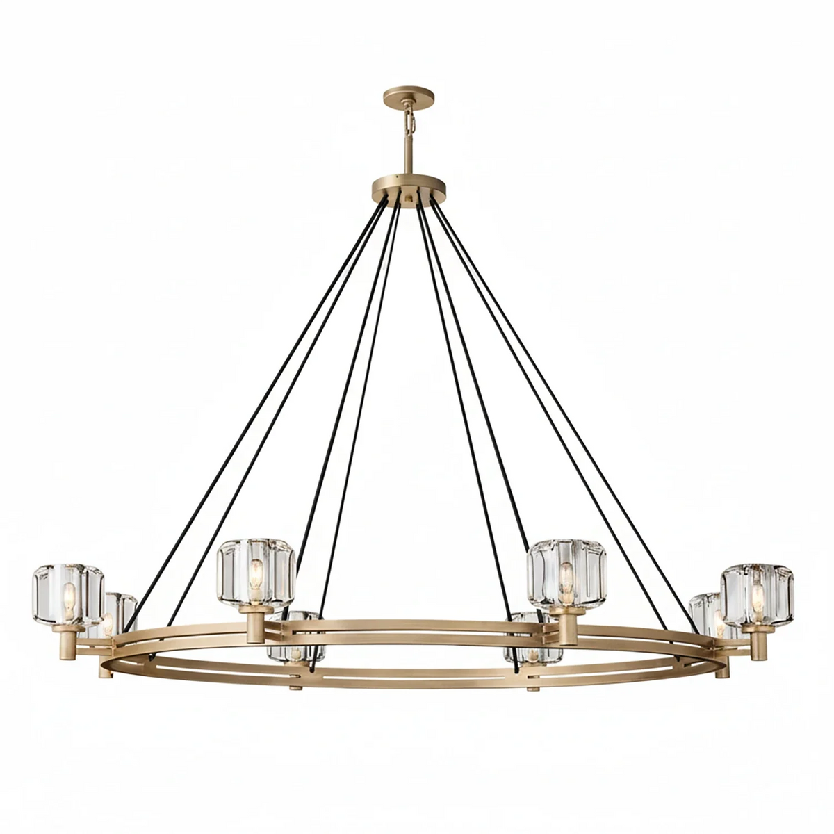 Demare Halo Crystal Ring Chandelier