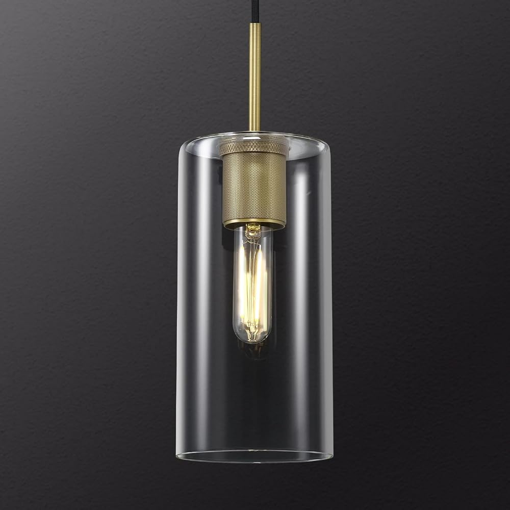 Modern Island Glass Pendant 9.5"
