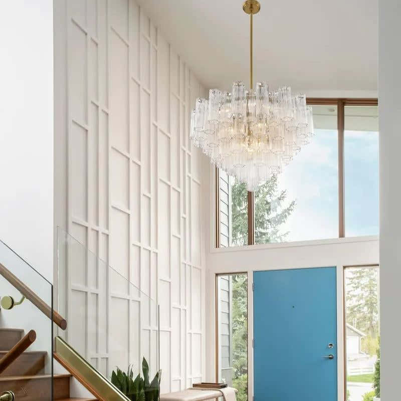 Petalia Murano Glass Chandelier 17.8" 22" 26.8" 32''D