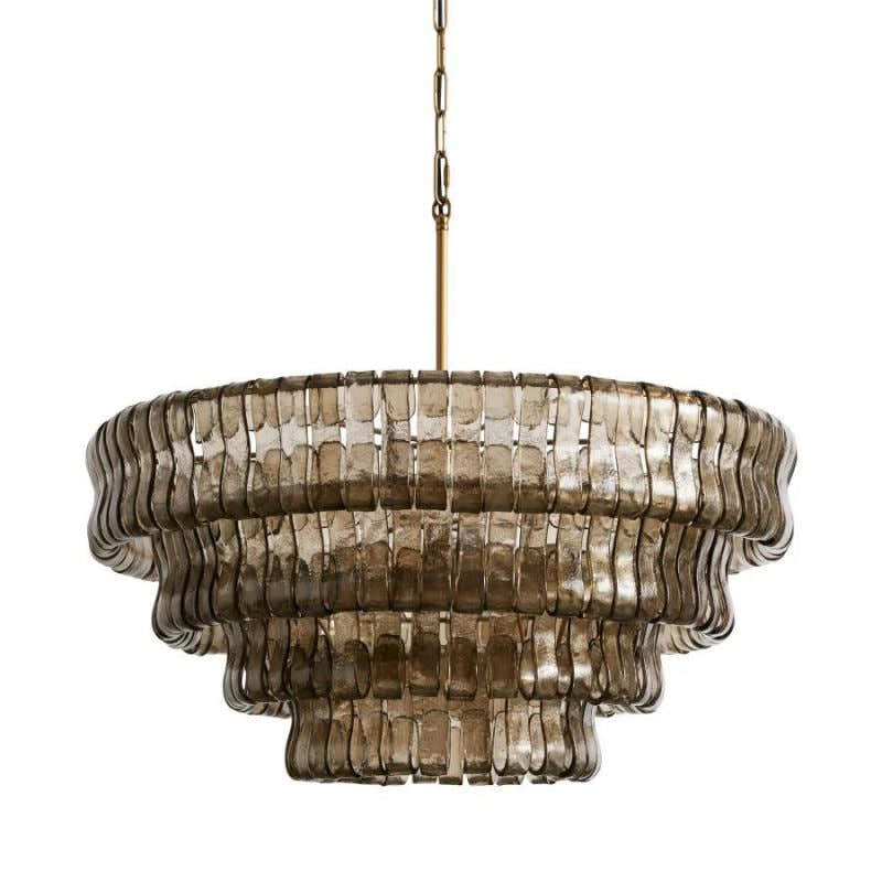 Amor 4-Tier Glass Round Chandelier 36"
