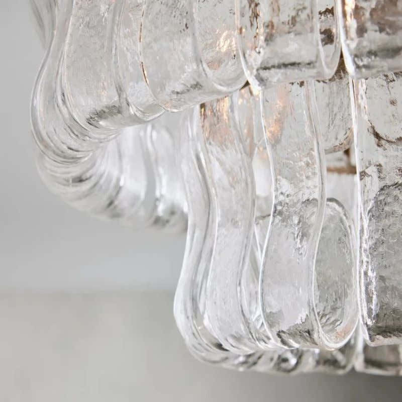 Amor 2-Tier Glass Round Flushmount 18"