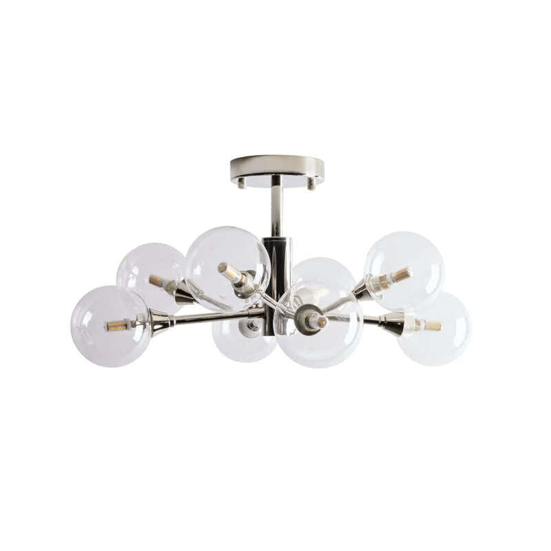 Modern Apolo Glass Ball Flushmount