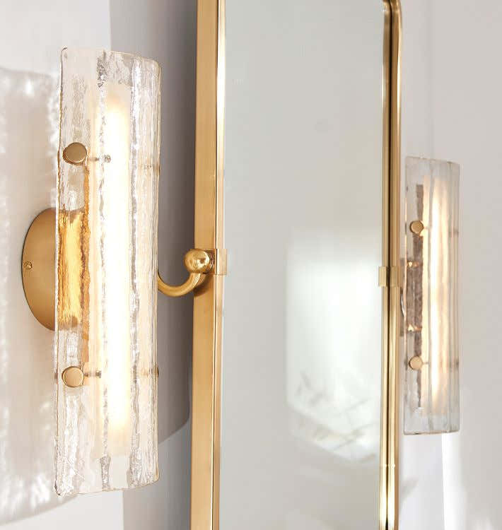 Willamette 16" LED Clear Fluted Glass Wall Sconce