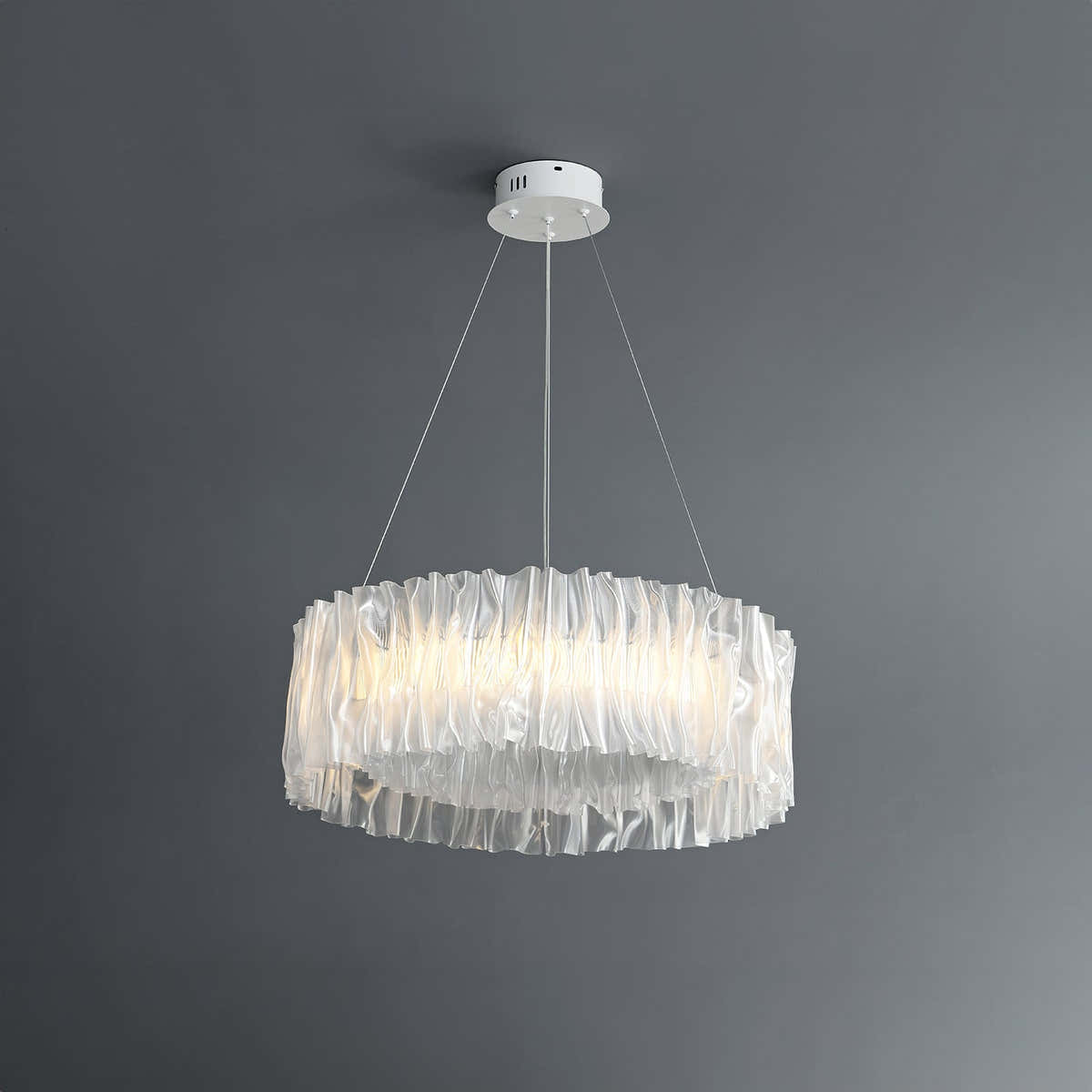 Accordéon Suspension Silver Pendant Light