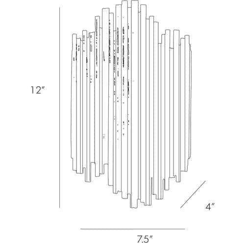 Althely 2 Lights Wall Sconce