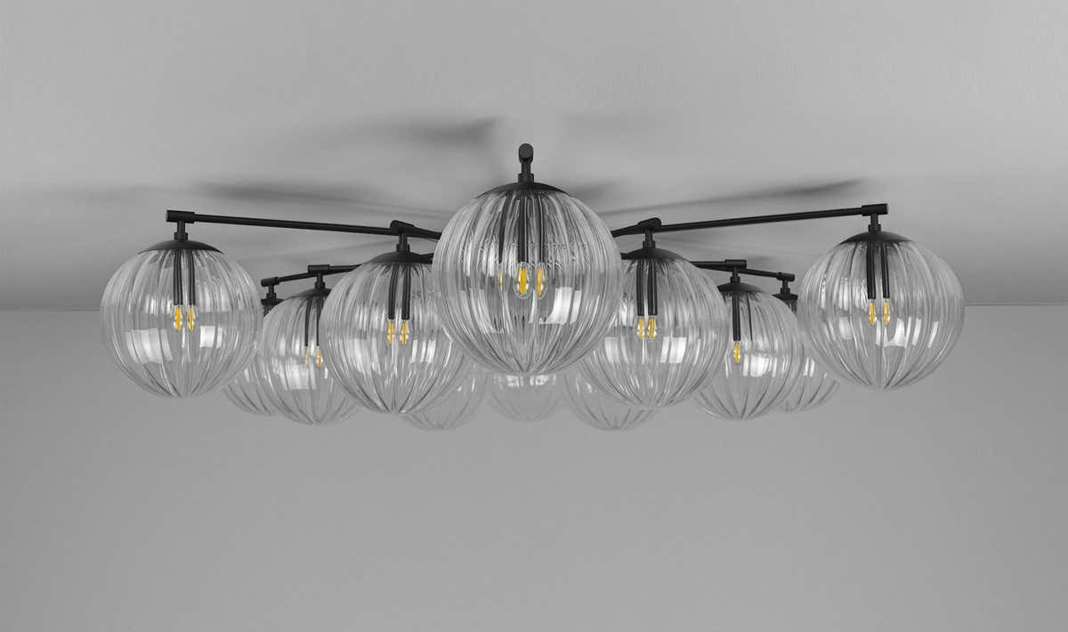 Orion Oval Flush Mount Base Chandelier Ø47.8″