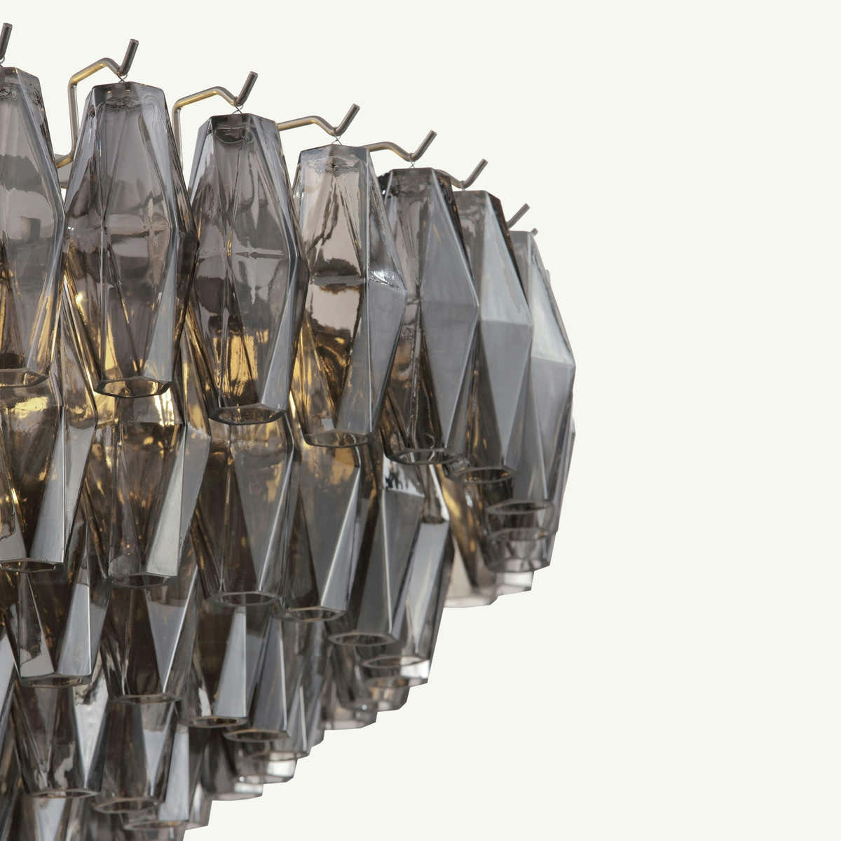 Noma Chandelier Smoke Handblown Glass